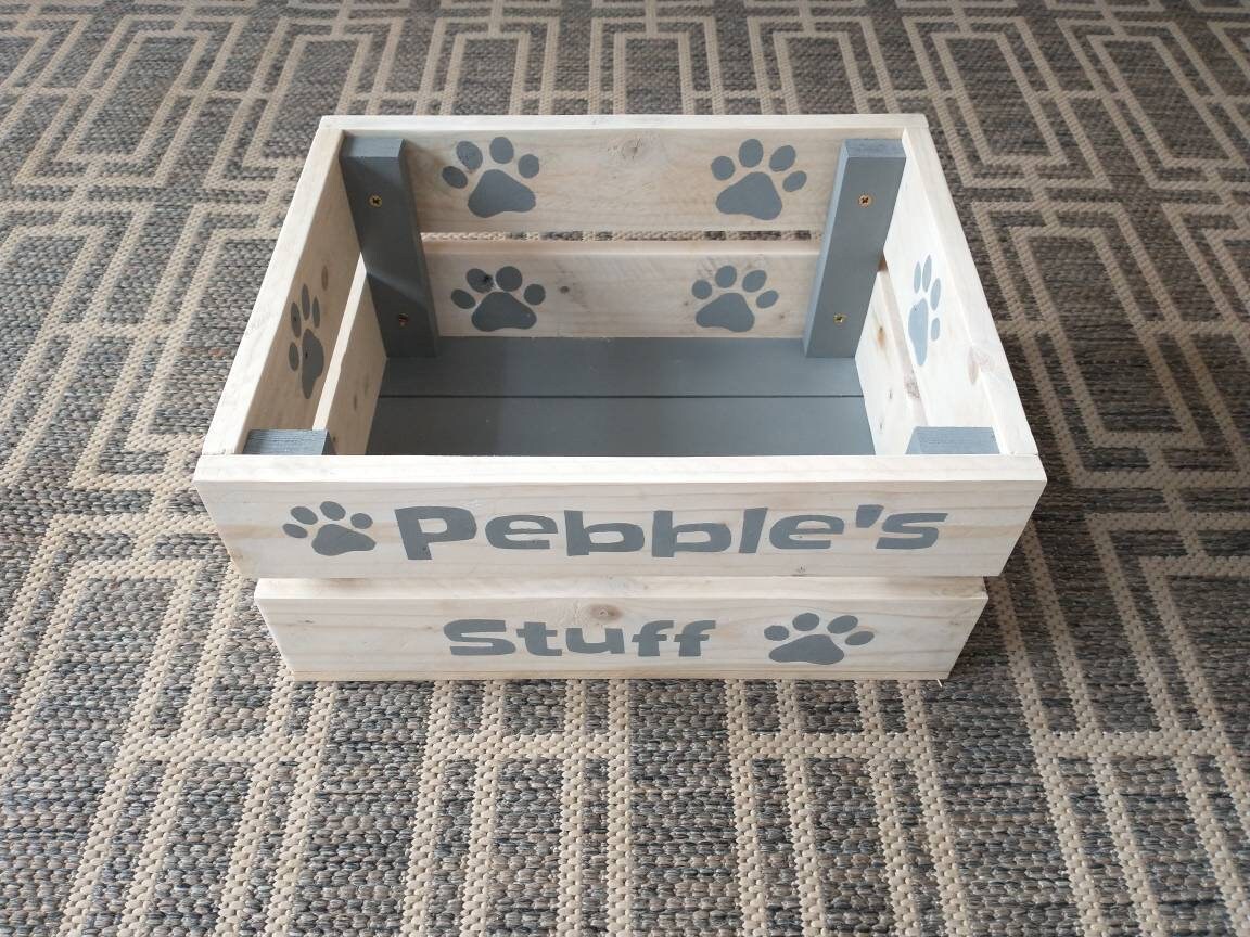 Dog Toy Box 35 x 28cm / Personalised Dog Toy Box / Dog Toy | Etsy