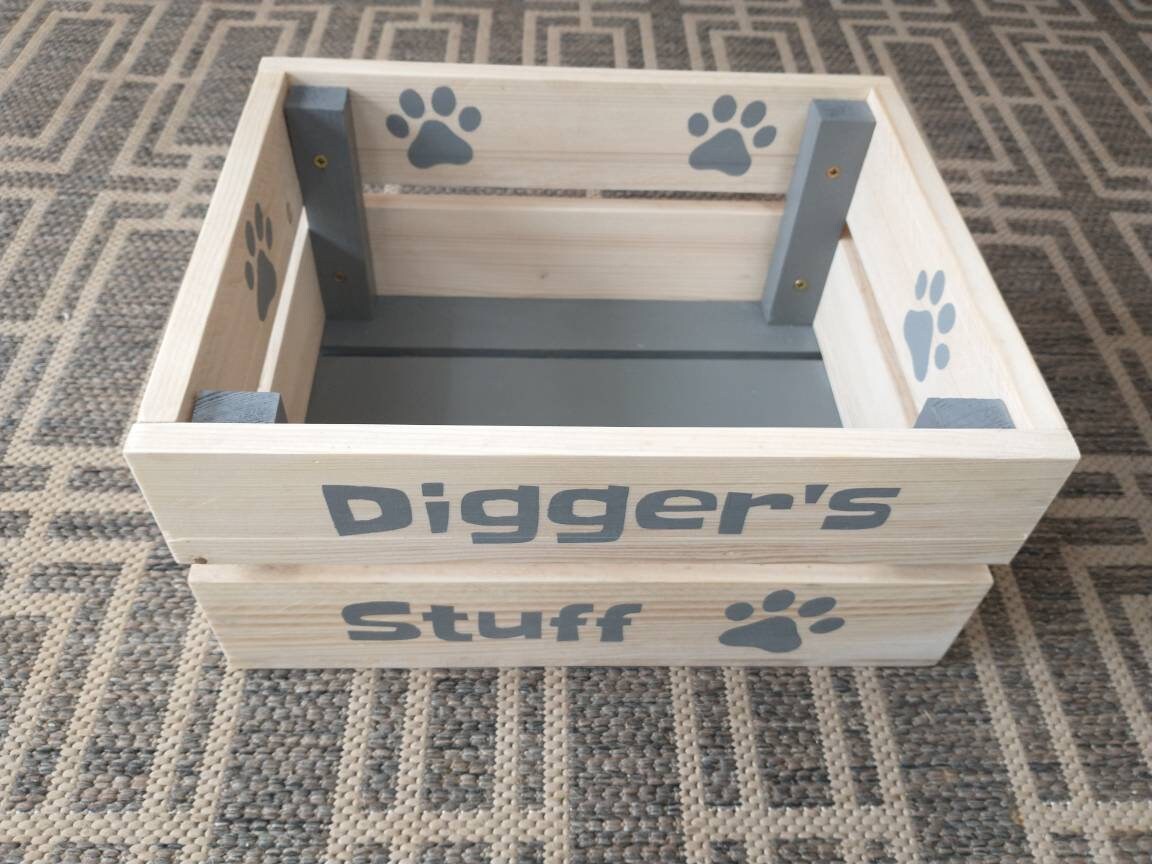 Dog Toy Box 35 X 28 Cm / Personalised Dog Toy Box / Dog Toy Etsy UK