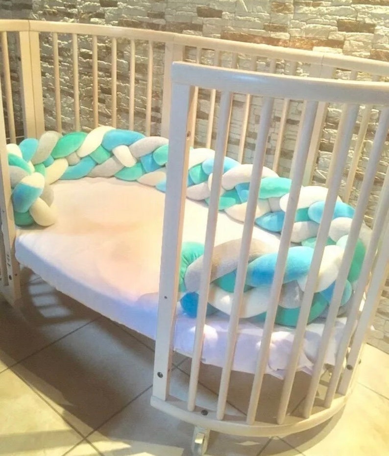 Double Braided Crib Bumper / Paracolpi a Treccia / Stokke Etsy