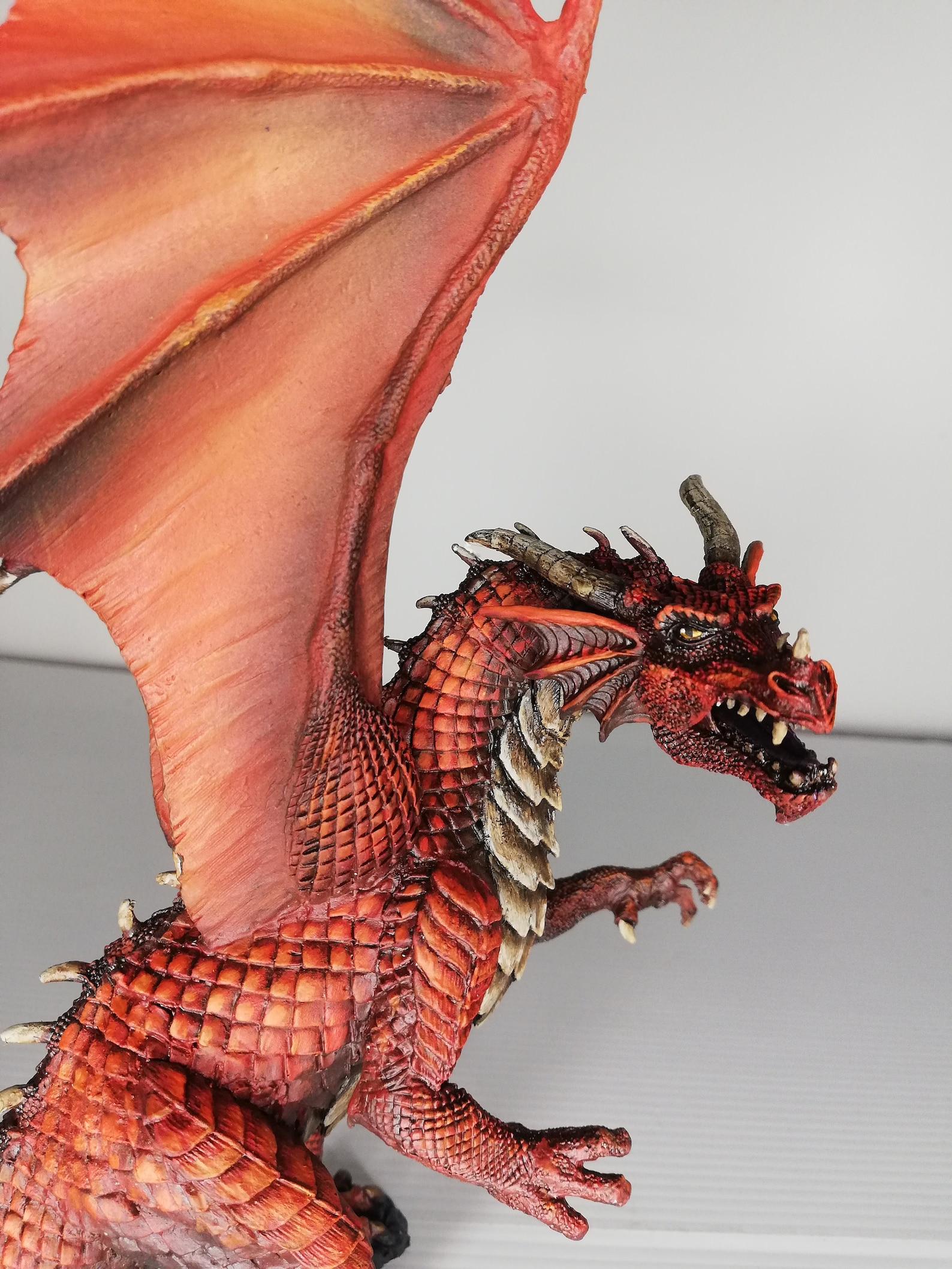 Red Dragon miniature fantasy dungeons & dragons warhammer Etsy