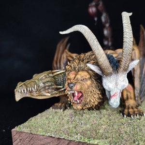 dragon miniature, chimera miniature