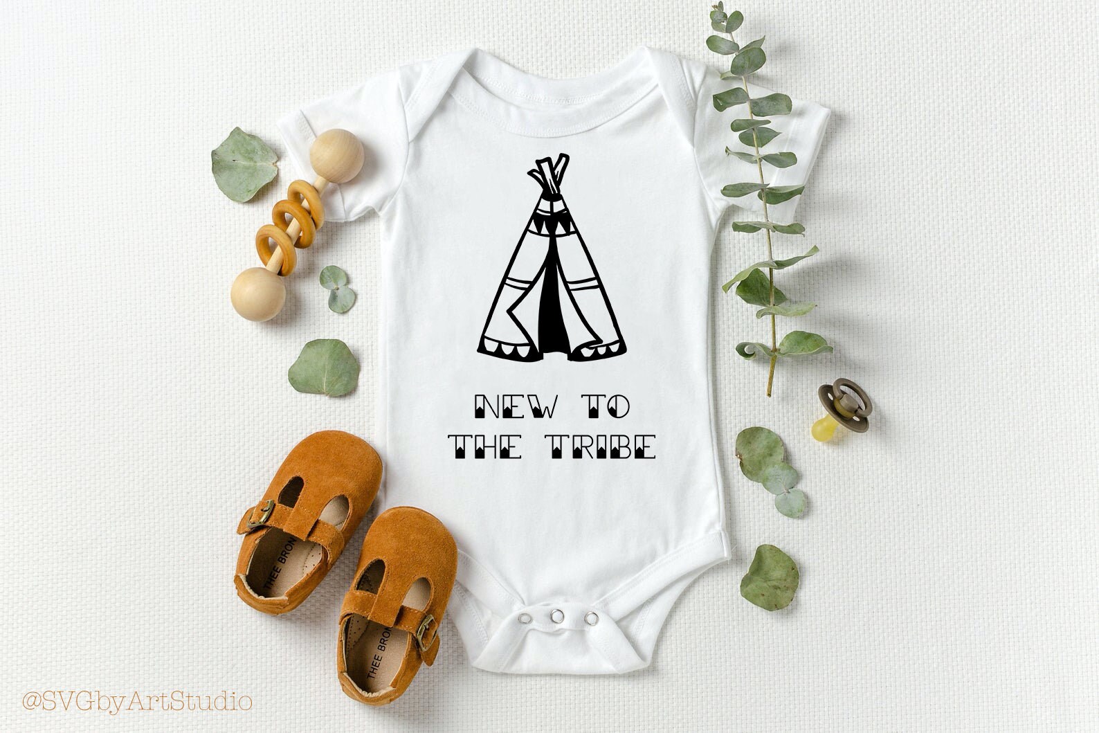 New to the Tribe Svg, Baby Camping Svg, Baby First Svg, Newborn Svg