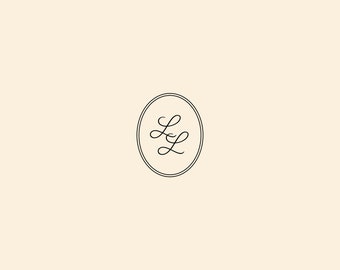 Monogram Logo, Premade logo design, Minimalist logo design, Wedding Logo, Text Logo, Modern Logo, Invitation Logo,  Wedding Design