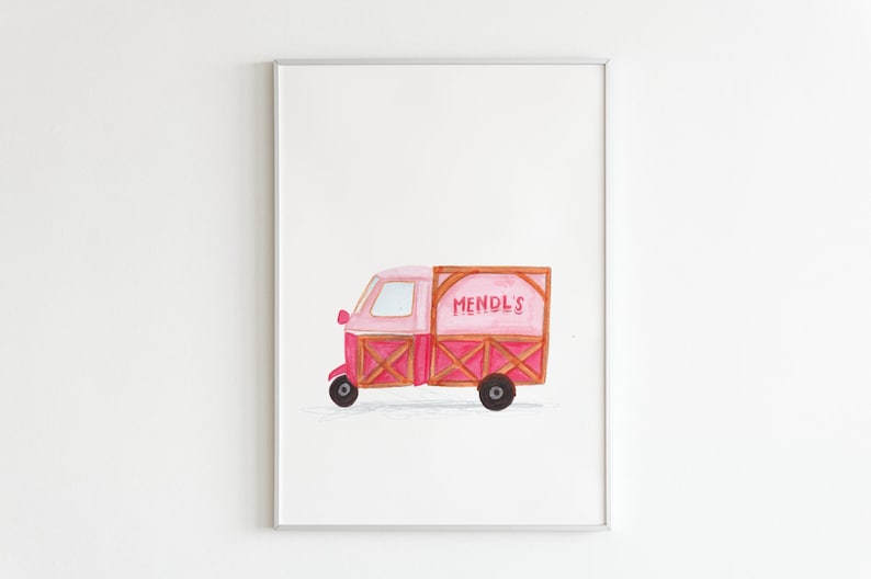 Mendl's Pink Truck Grand Budapest Hotel A4 A3 & A5 Art - Etsy UK