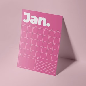 A4 & A3 Monthly Wall Calendar 2024 12 Months 12 Sheets Planner Abstract 2024 Back to School Yearly Calendar image 6