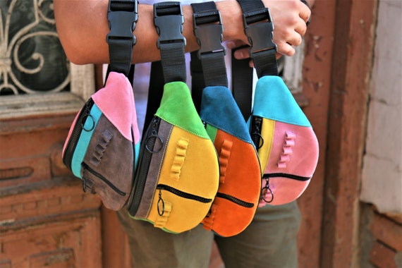 Waterproof Bum Waist Bag and Fanny Pack with 5 Zip Pockets for Men Women Bumbag Sling Chest Bag Hip Belt Pouch for Outdoor Sport Running Hiking Cycling Walking Travel Holiday