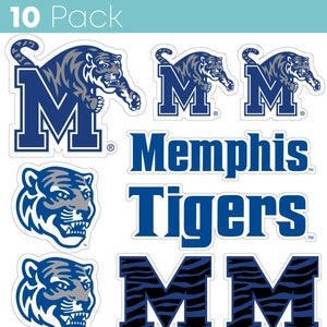 University of Memphis Tigers M with TIGER Logo 4 Vinyl Decal UM Tigers Car  Truck Window Sticker