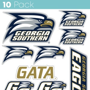 Georgia Southern Eagles 10 Pack Sticker - Officially Licensed Decals