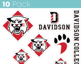Davidson College 10 Pack Sticker - Officially Licensed 8" x 10" Decal Sheet