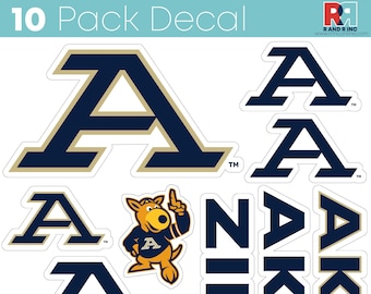 Akron Zips 10 Pack Sticker - Officially Licensed Decals