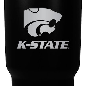 Kansas State Wildcats 24 oz Laser Engraved Stainless Steel Insulated Tumbler Officially Licensed