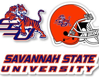 15 Inch Sticker Savannah State University Name Logo Vinyl Decal Laptop ...