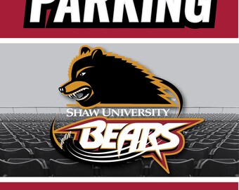 Shaw University Bears Metal Sign