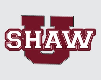 Shaw University Bears Metal Sign