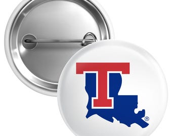 Louisiana Tech Bulldogs Button Pin Officially Licensed – 3 Size Options