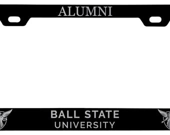 Ball State University Alumni Engraved Metal License Plate Frame Officially Licensed