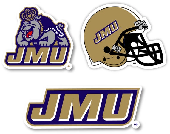 James Madison University Dukes JMU Decal/Sticker 3x3.8 NCAA p132 