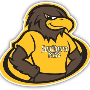Southern Mississippi Golden Eagles Officially Licensed Vinyl Sticker - Multiple Sizes Available