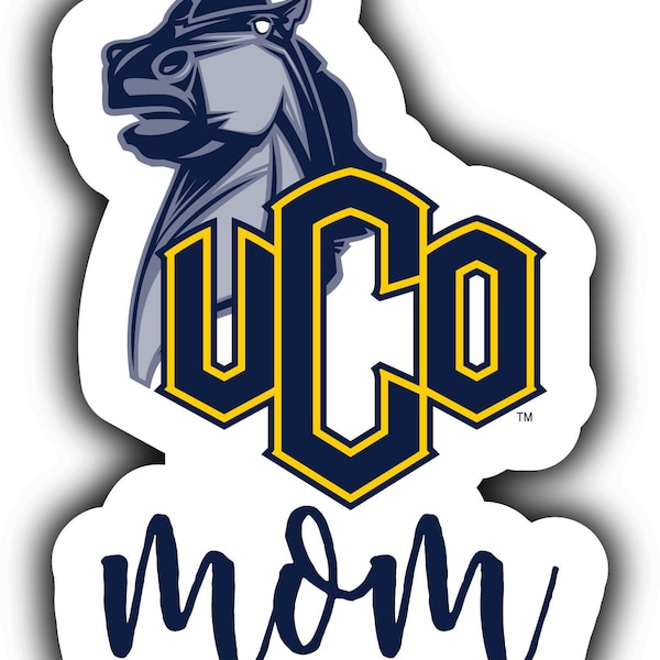 University of Central Oklahoma Bronchos 4-Inch Proud Mom Die Cut Decal