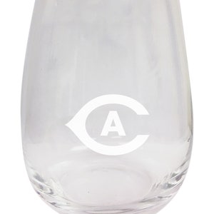 UC Davis Aggies 15oz Engraved Stemless Wine Glass Officially Licensed