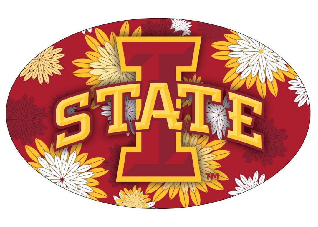 Iowa State Cyclones Pattern Oval Magnet - Etsy