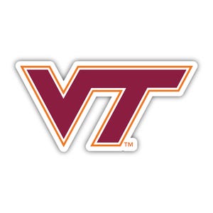 Virginia Tech Hokies Officially Licensed Vinyl Sticker – Multiple Sizes Available