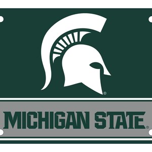 Michigan State Spartans License Plate - Multiple Sizes Available