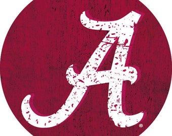 Alabama Crimson Tide NCAA Collegiate 4 Inch Round Decal Sticker