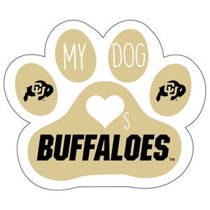 Colorado Buffaloes Dog Paw Sticker - Officially Licensed Decal