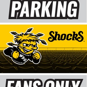 Wichita State Shockers Officially Licensed Parking Metal Sign