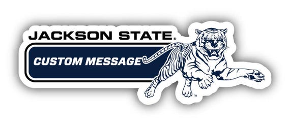 Jackson State University NCAA Sticker Decals - 4-Inch Vinyl Set For Laptop, Car, Water Bottle