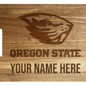 Oregon State Beavers Custom Engraved Cutting Board 10" x 14" Acacia Wood Officially Licensed