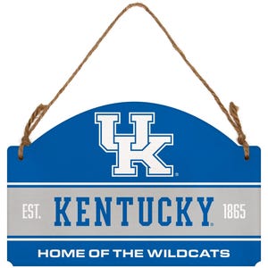 Kentucky Wildcats Flat Wood Sign with Hanging String - Officially Licensed Collegiate Product