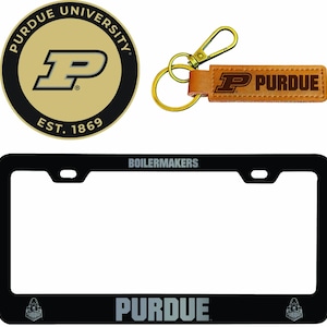 Purdue / Indiana University House Divided License Plate - Officially Licensed Car Tag