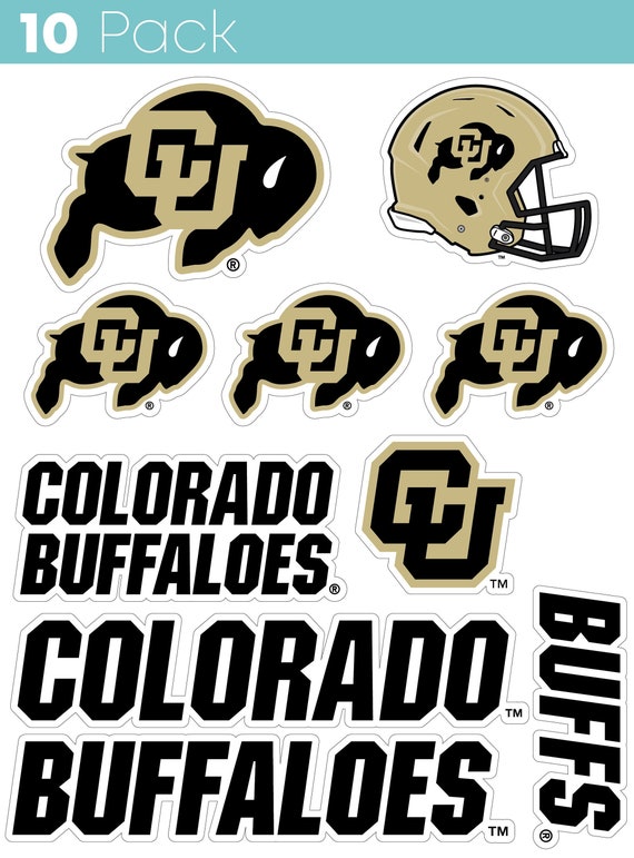 Colorado Buffaloes 10 Pack Sticker - Officially Licensed Decals