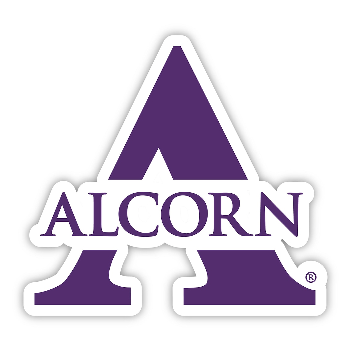 Alcorn State Braves Offic. Lic. Sticker With Choice of Backing Color ...