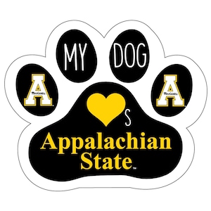 Appalachian State Mountaineers Dog Paw Sticker - Officially Licensed Decal