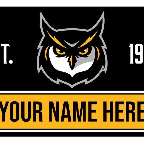 Personalized Customizable Kennesaw State University Wood Sign with Frame Custom Name