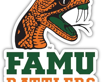 Florida A&M Rattlers Officially Licensed Vinyl Sticker - Multiple Sizes Available