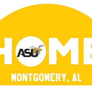 Alabama State University Wood Sign with String