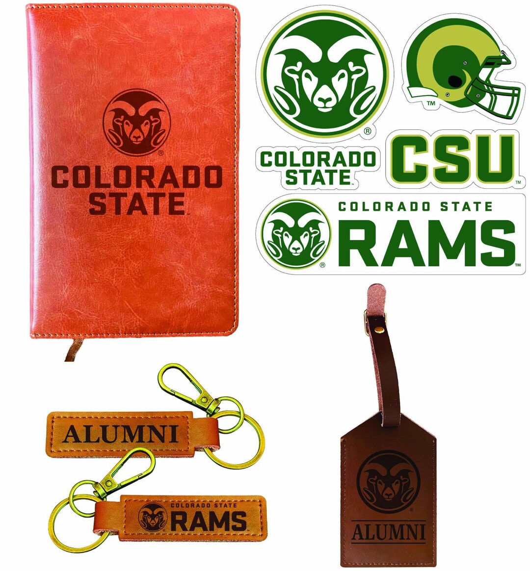 Colorado State Rams Graduation Gift Set – Journal, Alumni Keychain ...