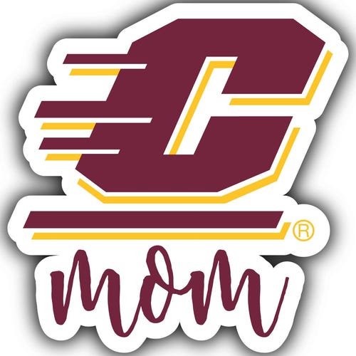 Aimant/autocollant décoratif 4 pouces famille fière de l'université Central Michigan