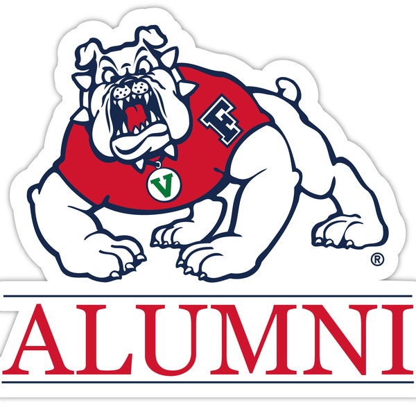 Fresno State Bulldogs 4-Inch Laser Cut Alumni Vinyl Decal Sticker