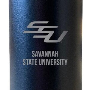 Savannah State University 32 oz Engraved Insulated Stainless Steel Water Bottle with Screw on Lid