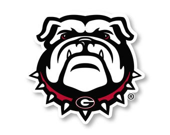 Georgia Bulldogs Vinyl Mascot Decal Sticker Officially Licensed