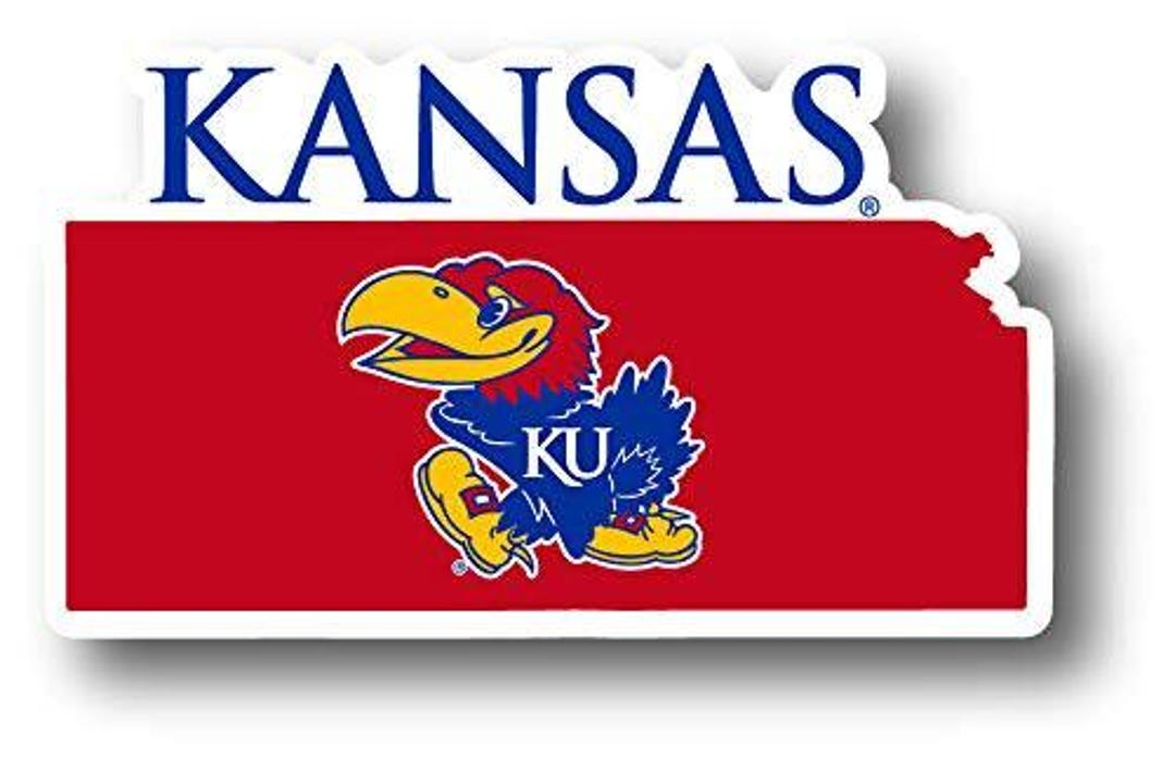 Kansas Stickers Kansas Jayhawks 4 Inch State Shape - Sticker / Magnet Choice - Etsy