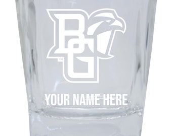 Bowling Green Falcons Custom College 10 oz Glass Etched