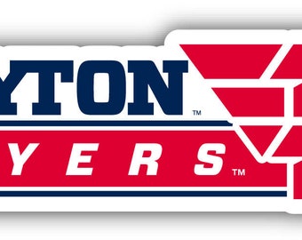 Dayton Flyers 4 Inch Wide Colorful Vinyl Decal Sticker