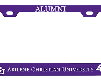 Abilene Christian University College Alumni Metal License Plate Frame Officially Licensed