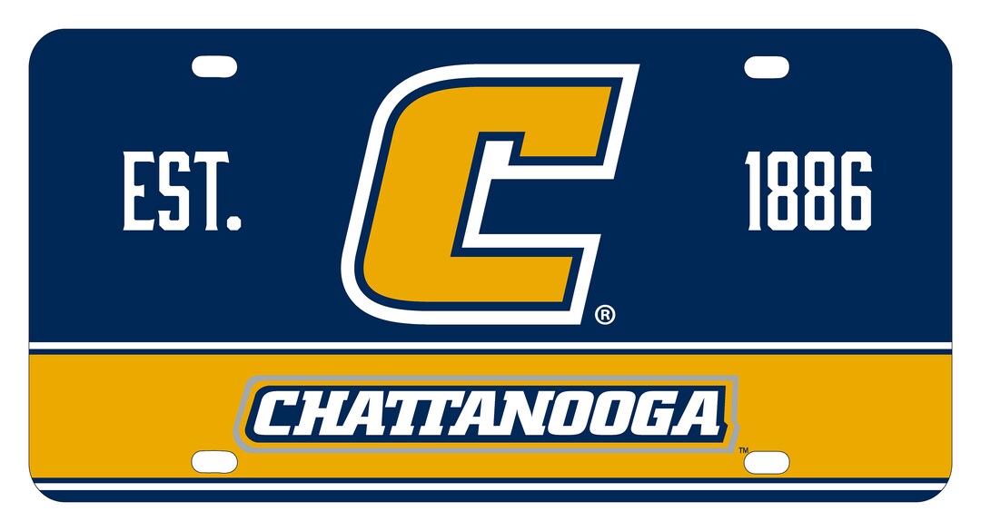 University of Tennessee at Chattanooga Metal License Plate Etsy
